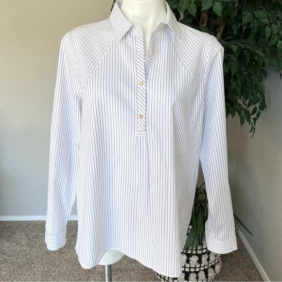 Ro & De quarter button down blouse/tunic - Picture 1 of 11